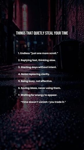 Things That Quietly Steal Your Time #success #motivation #lifeadvice #mentalstrength #mental #shorts