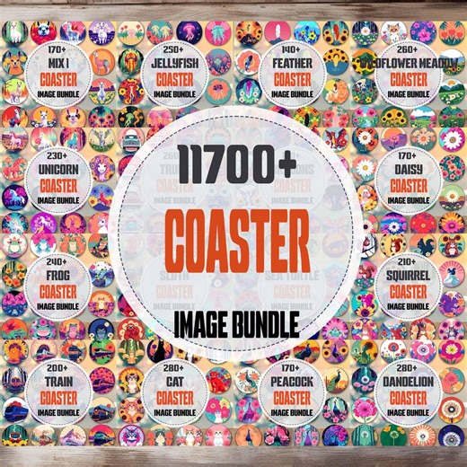 Mega Car Coaster Sublimation PNG Design, Car Coaster Designs, Round Sublimation Design, Instant Download, Commercial Use Png - Etsy