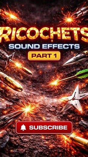 Ricochets Sound Effects Part 1 | Bullet Metal Impact SFX