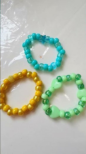 Cute & Colorful Handmade Pony Bead Bracelets 🌈 #customcreations #handmade #maizascozycreations #bead