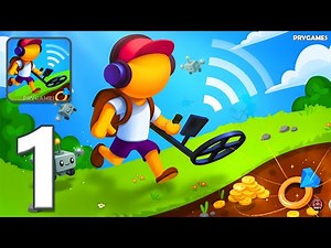 Gold Digger - Gameplay Walkthrough Part 1 - Search Treasures Earn Cash (iOS, Android)