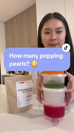 Strawberry Milk Tea with Popping Pearls Recipe