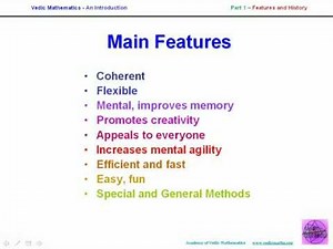 Vedic Maths Introduction - Part 1 - Background.avi