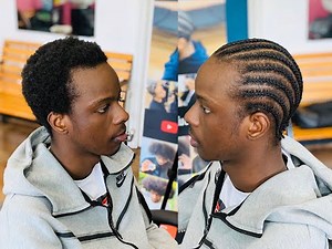 HOW TO ALL BACK CORNROWS ON 2 INCH HAIR