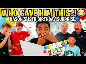 Who Gave Him This? | Kason's 12th Birthday Surprise!
