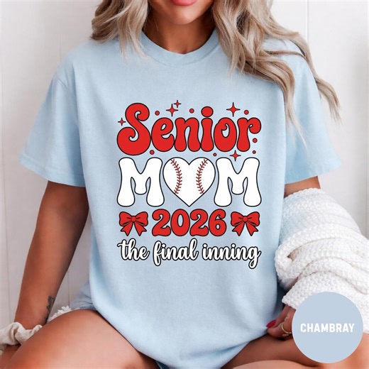 Senior Baseball Mom 2026 Comfort Colors® T-shirt, Class of 2026 Graduation Gift Proud Mom, Baseball Season Graphic Tee - Etsy