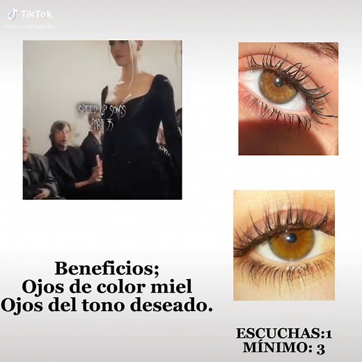 Audio Subliminal Ojos Color Miel - Pedido
