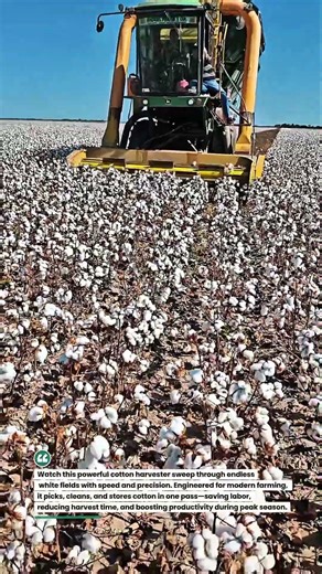 Cotton Harvest Beast in Action! #CottonHarvest #FarmTech #AgriShorts