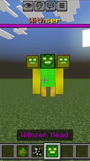 Withser head minecraft #shortsviral Rafatar k m, ❤