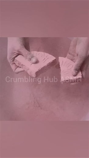 Crumbling Hub ASMR | Dusty Coloured Cement Crumbling ASMR | Instagram