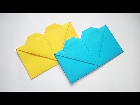How to Make Origami Heart Envelope | Valentine's Day Gift Envelope