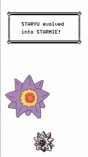 Staryu Evolves into Starmie - Pokemon Evolution Animation