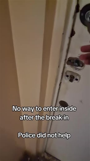 Someone managed to force all 3 locks and enter inside. Police arrived but excused the perpetrators and took no legal actions against them. #breakin #doors #housing #police #burglar