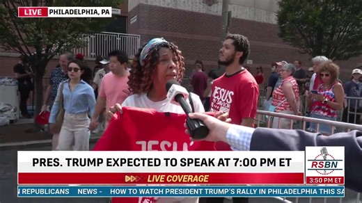 5.3K views · 330 reactions | RSBN is LIVE in Philadelphia talking with Trump supporters outside rally venue — speech expected at 7pm ET WATCH LIVE: https://www.rsbnetwork.com/video/donald-trump/live-president-trump-keynotes-the-faith-and-freedom-coalitions-road-to-majority-6-22-24/ | Right Side Broadcasting | Facebook