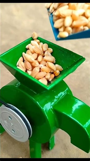 Wheat threshing machine#tractor