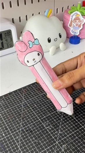 How to make a squishy pen using paper #shortsfeed #diy #shorts