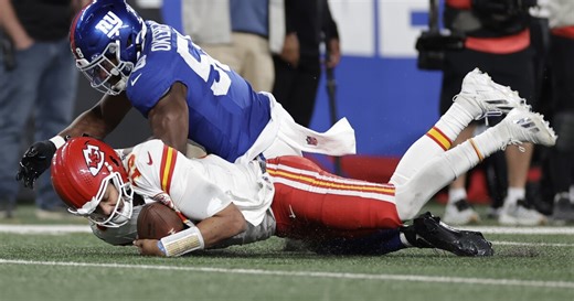 Patrick Mahomes: ‘Big-time tackle’ shows Chiefs’ competitive fire after gaffe