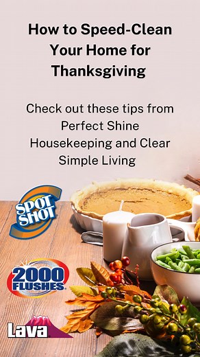 Running behind on Thanksgiving prep? Here are a few quick tips to get your home guest-ready in no time. | Lava Soap