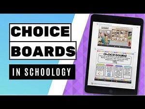 CHOICE BOARDS IN SCHOOLOGY - along with an Interactive BITMOJI CLASSROOM