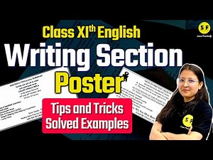 Writing Section | Poster Writing | All Topics Covered | Class 11 English Grammar Deepika Maam