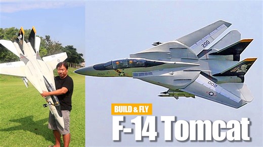 DIY giant RC F-14 Tomcat | Twin ducted fans build plans included