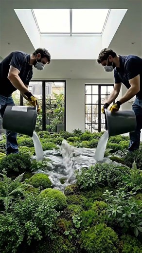 I Turned My Bedroom into a Tropical Jungle Floor! 🌿✨ #InteriorDesign #epoxyart