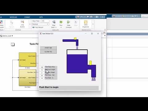 Tank Fill and Empty Simulation in MATLAB Simulink with Animated Visualization | MATLAB Project