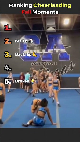 Ranking Cheerleading Fail Moments