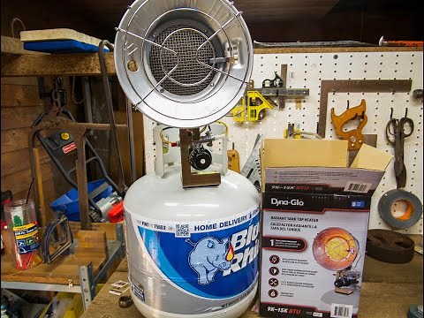 Keep Warm! Dyna- Glo Radiant Tank Top Heater For A 20 LB Propane Tank. My Review.