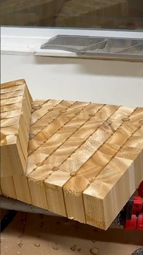 $26 Cedar Board into a $350 Master Chef End Grain Cutting Board #shorts #diy #woodworking