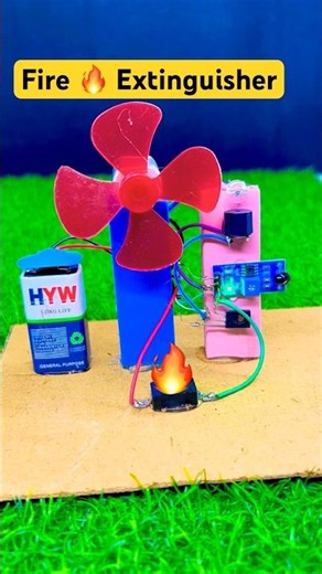 🔥😱 Smart Fire Safety Project 🔥 #experiment #diy #innovation