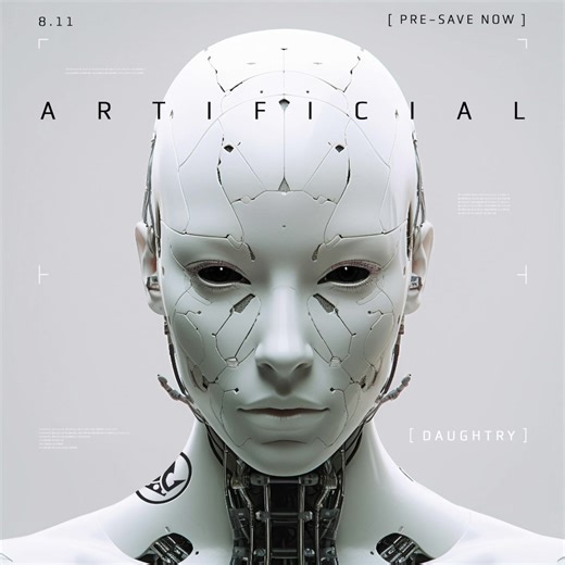 Our new single ‘ARTIFICIAL’ drops in ONE WEEK 🔥 PRE-SAVE IT NOW!!!! https://Daughtry.lnk.to/Artificial_Pre-Save - Available everywhere August 11th #daughtry #chrisdaughtry #ai #artificialintelligence #newmusic | Daughtry