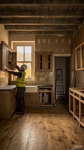 What Makes a Perfect Old Rustic Kitchen?#shorts #kitchen #kitchen design #asmr