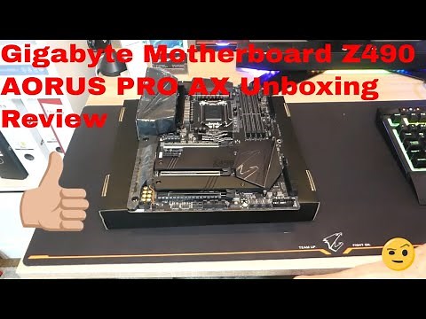 Gigabyte Motherboard Z490 AORUS PRO AX Unboxing Review