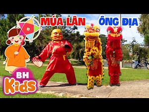 Múa Lân Ông Địa Vui Nhộn - Nhạc Trung Thu Thiếu Nhi Sôi Động Cho Bé Ăn Ngon