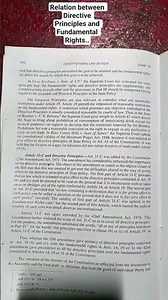 Relation between Directive Principles and Fundamental rights//LLB Notes//Constitutional law of India