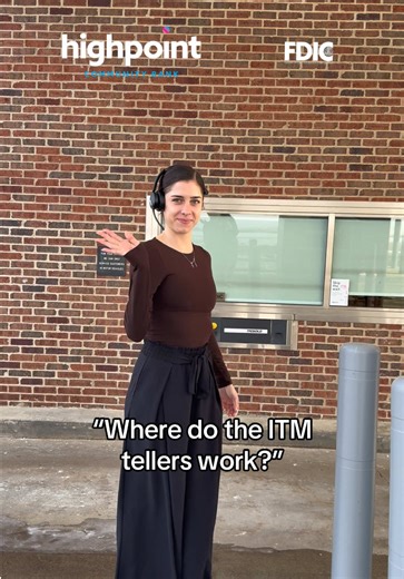 In the ITM obviously! 🏧 All jokes! They have a nice comfy desk with everyone else in the branch! #bank #businesstok #teller #itm #fyp