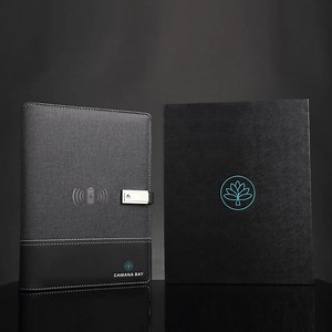 Wireless Charging Notebook Diary, Business Owner Gift Branded A5 Notebook, Custom Corporate Gifts, Business Gift for Him, Company Swag - Etsy