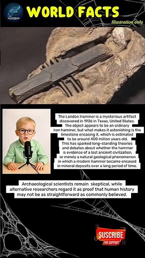 THE LONDON HAMMER MYSTERY: AN ARTIFACT THAT CHALLENGES HUMAN HISTORY #shorts #history #worldfacts