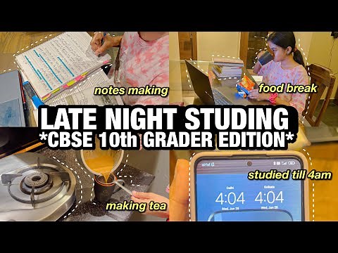 Studying All Night as A *CBSE 10th Grader* | completing my syllabus 📚