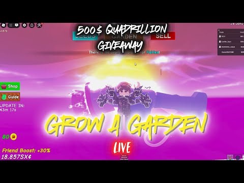 Grow a Garden LIVE – Grind Fall Event & 500QA Shackles Giveaway #growagarden #shortslive