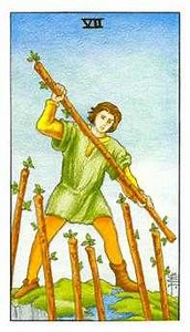 Seven of Wands Tarot Card Meanings
