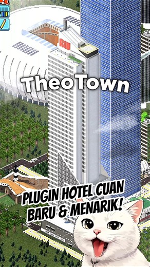 NEW RECOMMENDED HOTEL PLUGIN IN THEOTOWN! Lvl 1 Residents #shorts