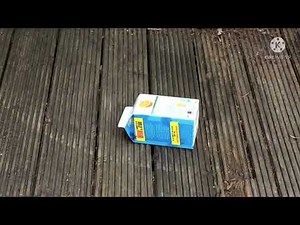 How to make a loud sound with a juice box