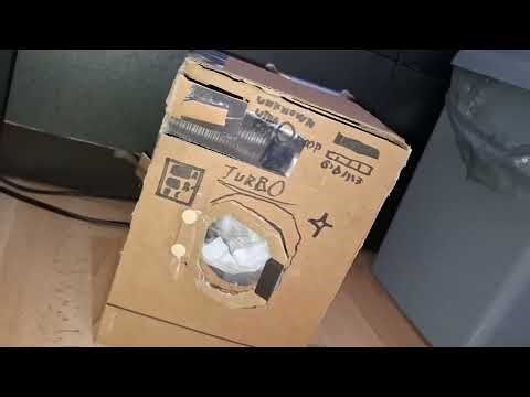 Cardboard washing machine destruction, im not going hard on this machine.