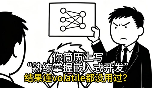 你简历上写“熟练掌握嵌入式开发”，结果连volatile都没用过？