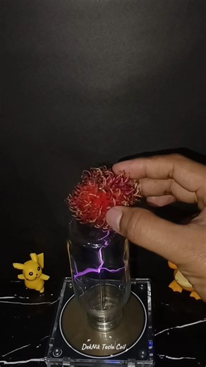 Experiment Power Tesla Coil for light #experiment #teslacoil #shortvideo