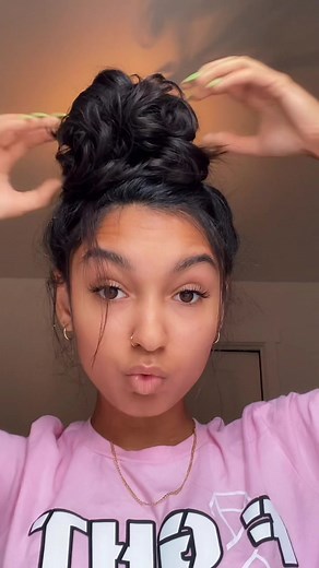 Quick and Easy Messy Bun with Scrunchie Tutorial