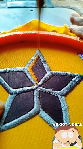 Embroidery star #sewing #embroidery #art | Sewing Embroidery