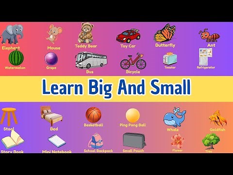 Big and Small for Nursery Kids | Fun Size Comparison Lesson | Cambridge Early Learning